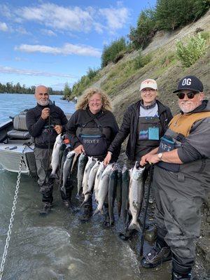 Sockeye Salmon catch of the day.