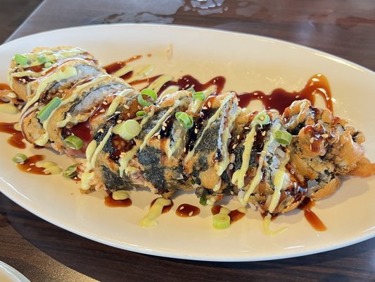 Tempura Poke Roll.