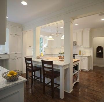 Tearing out several small rooms to make a new kitchen - example of Design Build Team, Inc. work