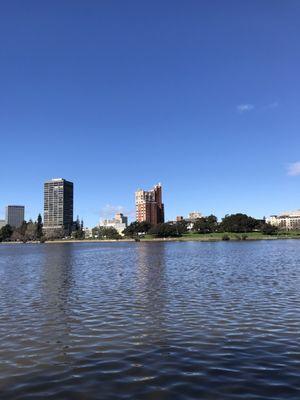 view from the other side of Lake Merritt