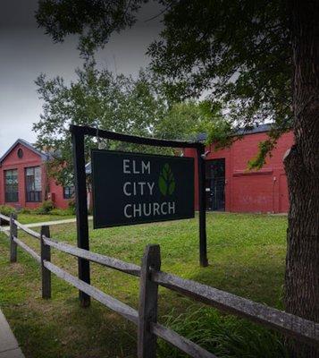 Elm City Church sign