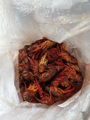 Wanted to try their boiled crawfish- $5.97/ lb Just ok. Not spicy and tiny