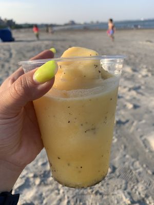 Passion fruit slush absolutely delicious