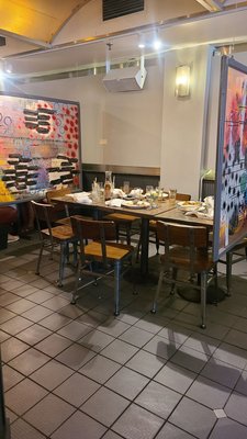 More tables not cleaned after guests had left the restaurant long before this picture