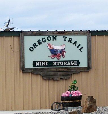 Oregon Trail Mini Storage Sign The Dalles, Columbia Gorge, Oregon