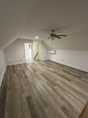 Flooring upstairs bonus room