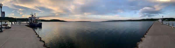 Panorama (badly taken) of Munising bay