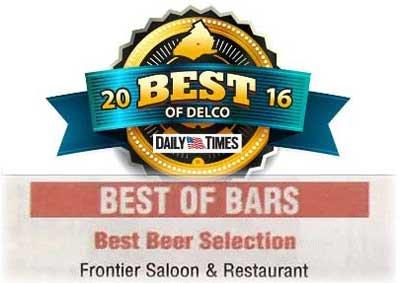 Best Beer Selection three years on a row. Great craft beer selection and usually a couple as drafts at the bar.