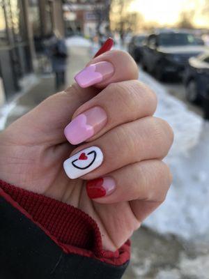 Valentine's Day nails :)