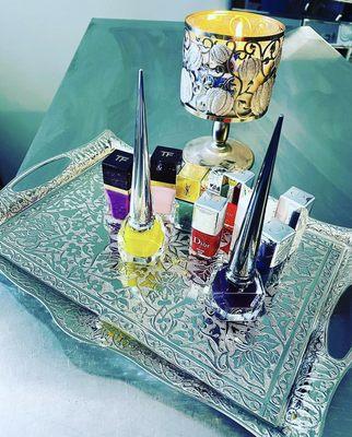 Designer Nail polishes Tom Ford, Christian Louboutin, and Dior for all your manicure & pedicure needs.