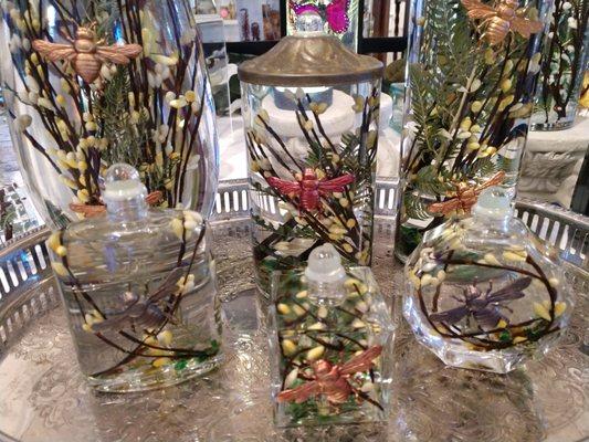 Lifetime Candles by White River Designs in Harrison, Arkansas. Handmade glass candles are handmade and filled with clear unscented lamp oil.