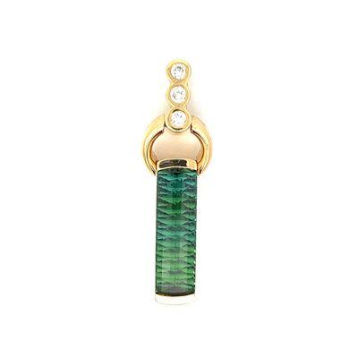 Stunning green Tourmaline pendant