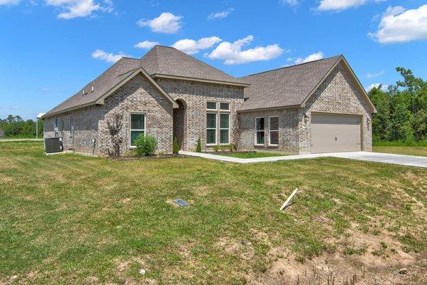 New roof installation and new brick installation