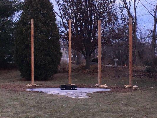 Swing set built