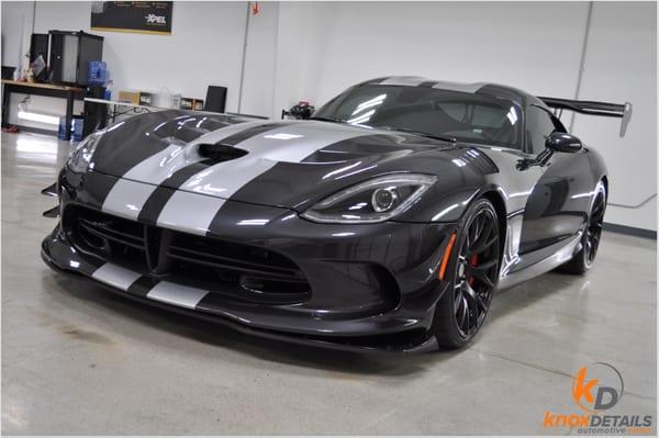 Brand new ACS Dodge Viper brought from out of state for XPEL Paint Protection Film, C. Quartz FINEST as well as 3M Window Tint