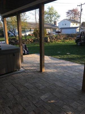 Paver patio/living space using Cambridge pavers