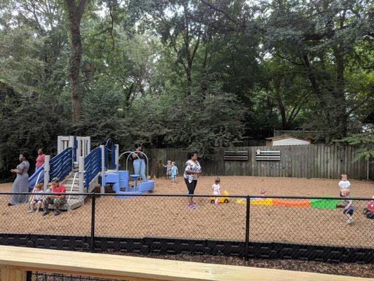 Having fun on the playground