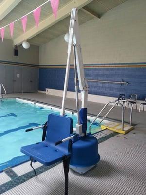 Indoor Pool with pool lift