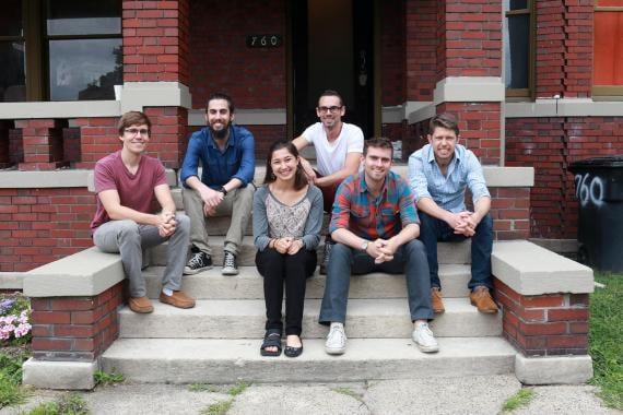 The Castle team. Left to right: Scott Lowe, Tim Crowe, Amanda Silver, Max Nussenbaum, Tim Dingman, and Barry Conrad.