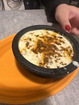 Queso Fundido with chorizo