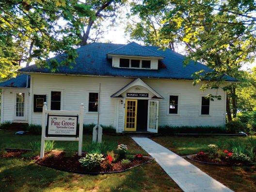 Pine Grove Camp temple and workshop building.