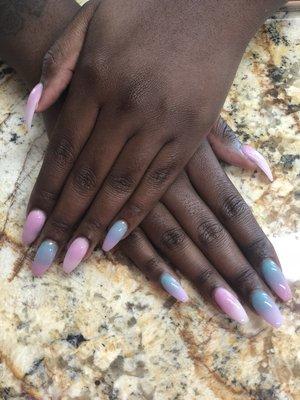 Ombré powder nails set