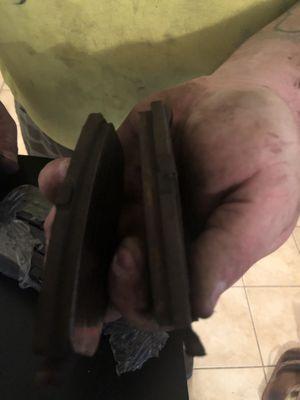 Old brake pads