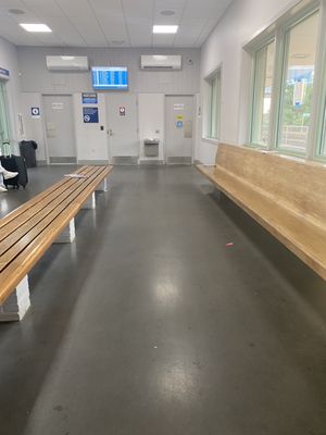 Inside waiting area