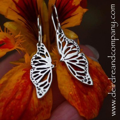 Monarch Earrings in Silver ~ $37