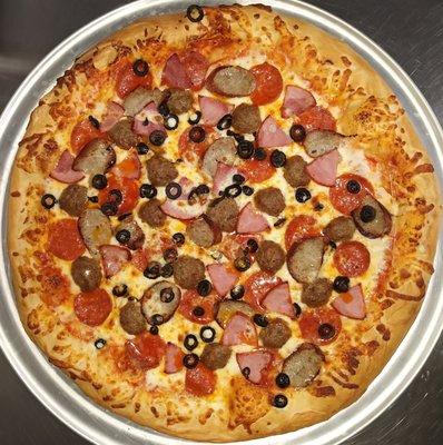 Ham, Meatball, and Black Olives