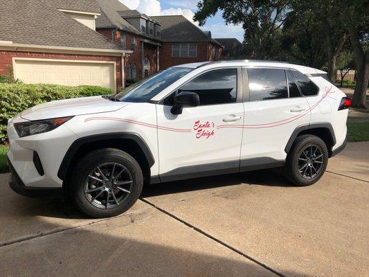 Pinstripes by SpeedPro. It looks beautiful and really makes my SUV stand out!