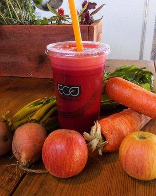 Apple beet carrot juice