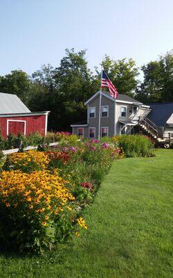 Beautiful summer green grass and colorful flowers ...pristine setting 3 miles off mail Rt 9 high way