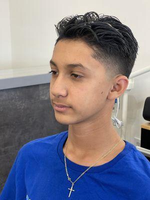 Young man's haircut