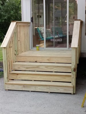 Small deck after