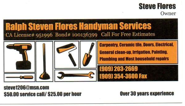 Ralph Steven Flores Handyman