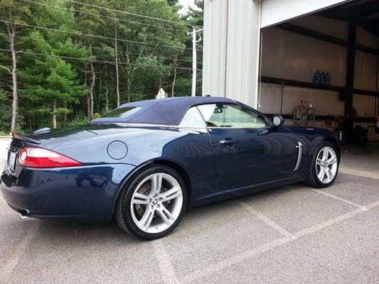 Jaguar after polish and glass coating.