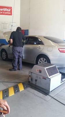 Brought mom's car in for smog check