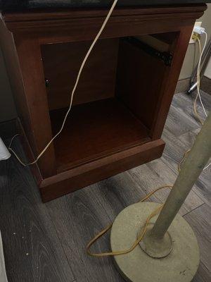 Night stand missing drawer