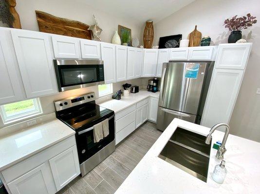 Beautiful new kitchen at A Wave from it All, Aruba Bay Resort