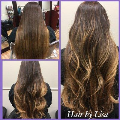 Balayage and style by Lisa D.