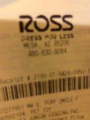 Ross Dress for Less