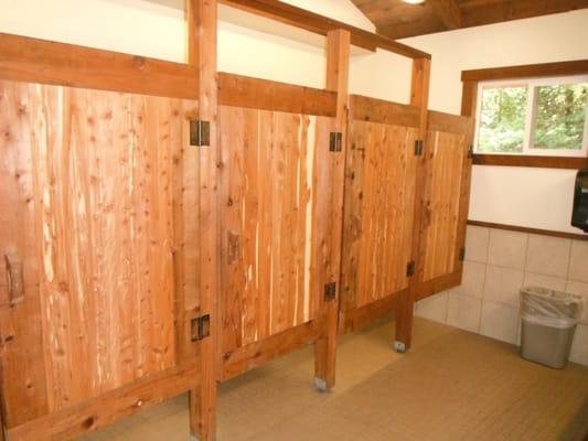 Interior of the camper bathrooms