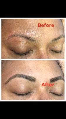 Eyebrow tinting