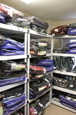 We carry many different brands of blankets. Weatherbeeta, Horseware Ireland, Centaur, EOUS, Pessoa, Kensington, and more!