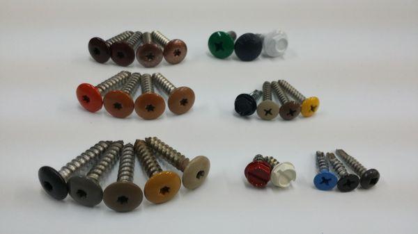 Powder coat fasteners