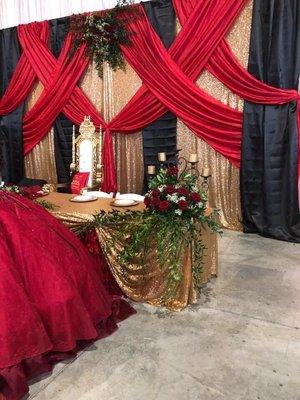 Decoración de quinceañera