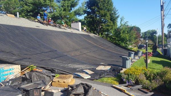 R.J. Talbot Roofing and Contracting, Certainteed Landmark, "granite gray" in Haverhill, MA