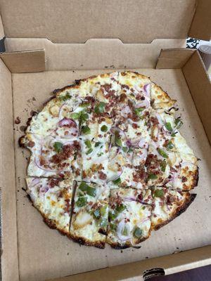 Chicken Bacon Ranch Pizza