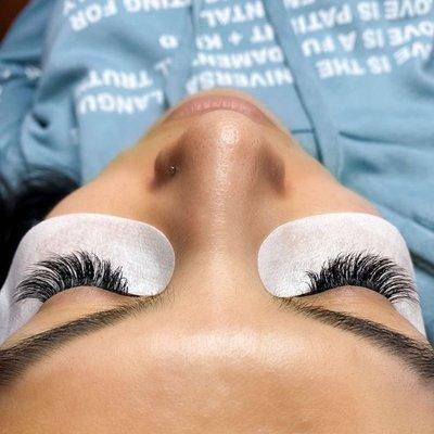 Eyelash extensions.